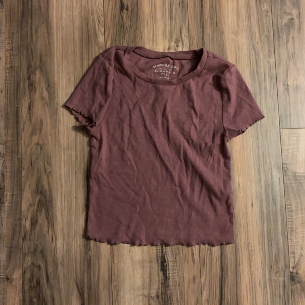 Aeropostale Maroon Short Sleeve Tee